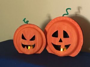 Paper Plate Jack O'Lanterns