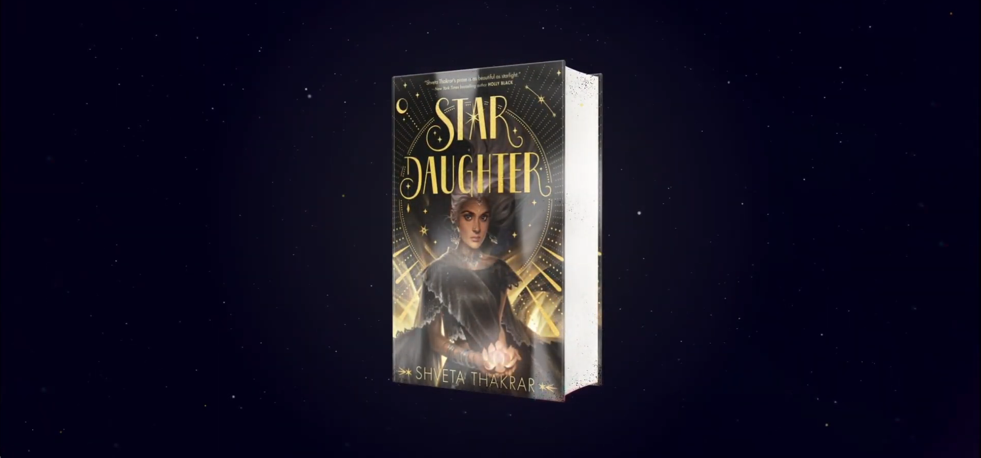 Book "Star Daughter" by Shveta Thakrar on black background