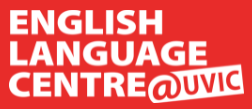 Logo for the English Language Center at the University of Victoria