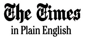 Logo for The Times in Plain English